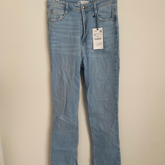 Zara high rise slim flair Jeans (LONG) - Picture 1 of 6
